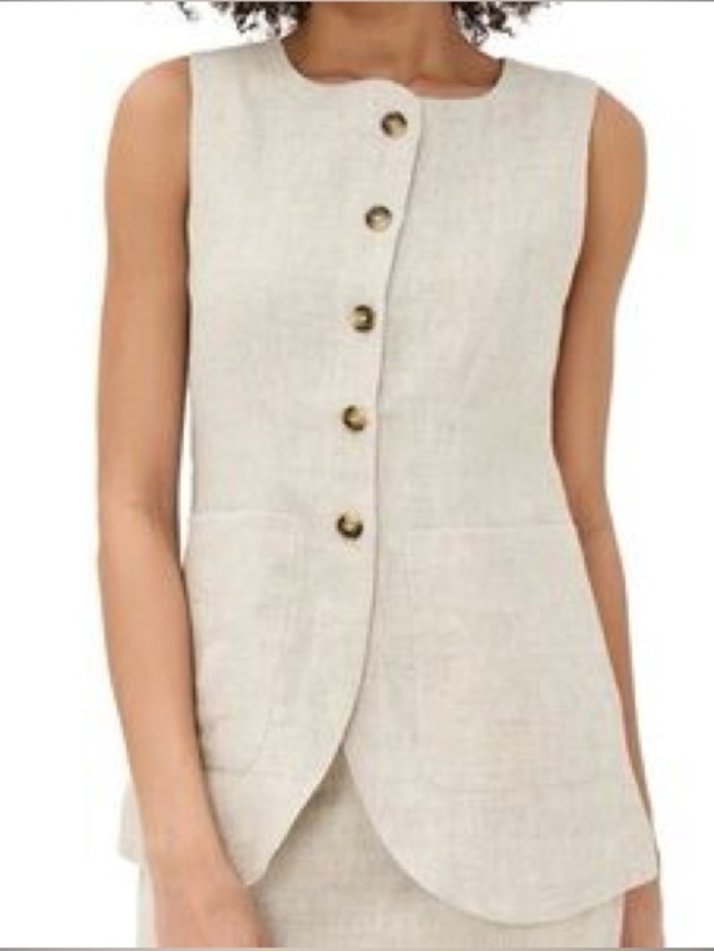 Belle Vere LIKE NEW Button Vest